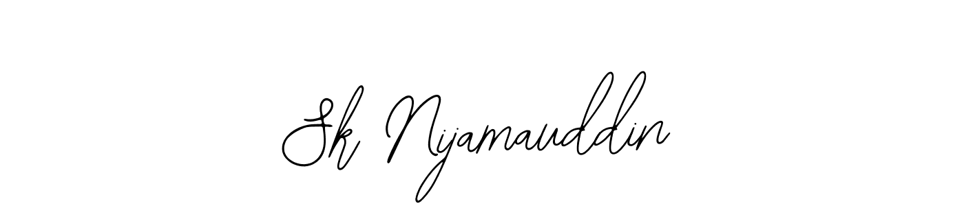 if you are searching for the best signature style for your name Sk Nijamauddin. so please give up your signature search. here we have designed multiple signature styles  using Bearetta-2O07w. Sk Nijamauddin signature style 12 images and pictures png