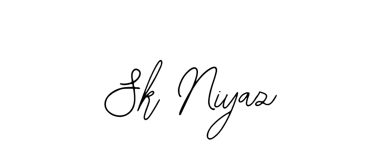 How to make Sk Niyaz name signature. Use Bearetta-2O07w style for creating short signs online. This is the latest handwritten sign. Sk Niyaz signature style 12 images and pictures png
