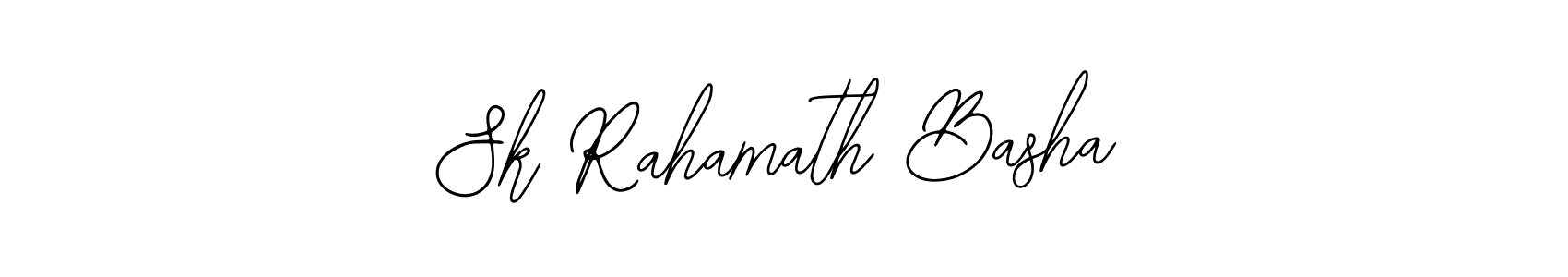 You should practise on your own different ways (Bearetta-2O07w) to write your name (Sk Rahamath Basha) in signature. don't let someone else do it for you. Sk Rahamath Basha signature style 12 images and pictures png