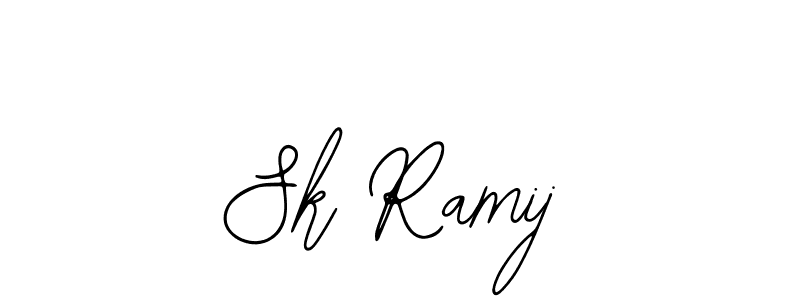 Similarly Bearetta-2O07w is the best handwritten signature design. Signature creator online .You can use it as an online autograph creator for name Sk Ramij. Sk Ramij signature style 12 images and pictures png
