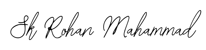 Transform the name Sk Rohan Mahammad into a signature masterpiece using Bearetta-2O07w font. Ideal for photographers, artists, and creators looking for watermarks. Sk Rohan Mahammad signature style 12 images and pictures png