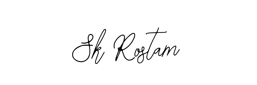Sk Rostam stylish signature style. Best Handwritten Sign (Bearetta-2O07w) for my name. Handwritten Signature Collection Ideas for my name Sk Rostam. Sk Rostam signature style 12 images and pictures png