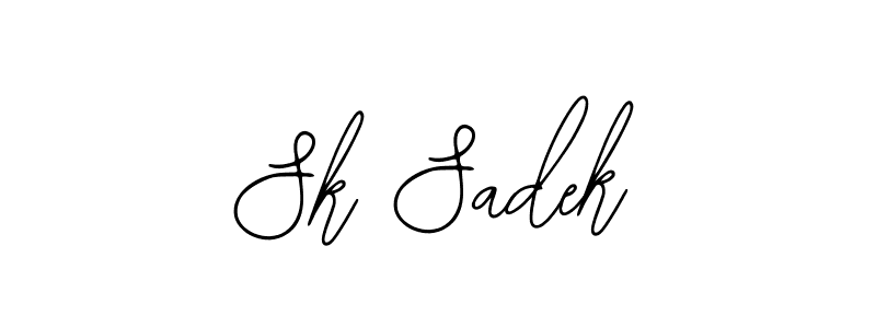 Sk Sadek stylish signature style. Best Handwritten Sign (Bearetta-2O07w) for my name. Handwritten Signature Collection Ideas for my name Sk Sadek. Sk Sadek signature style 12 images and pictures png