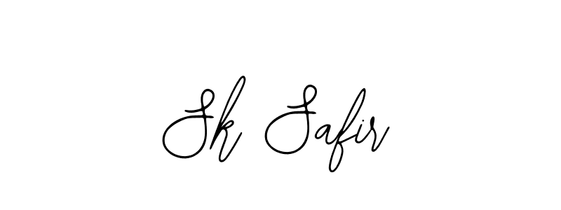 How to make Sk Safir name signature. Use Bearetta-2O07w style for creating short signs online. This is the latest handwritten sign. Sk Safir signature style 12 images and pictures png