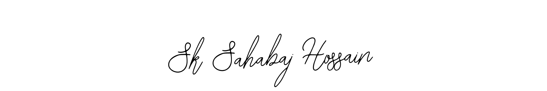 The best way (Bearetta-2O07w) to make a short signature is to pick only two or three words in your name. The name Sk Sahabaj Hossain include a total of six letters. For converting this name. Sk Sahabaj Hossain signature style 12 images and pictures png