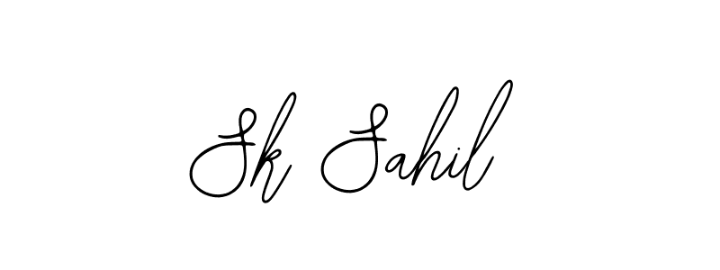 How to make Sk Sahil name signature. Use Bearetta-2O07w style for creating short signs online. This is the latest handwritten sign. Sk Sahil signature style 12 images and pictures png