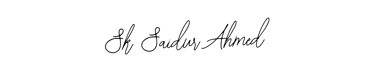 The best way (Bearetta-2O07w) to make a short signature is to pick only two or three words in your name. The name Sk Saidur Ahmed include a total of six letters. For converting this name. Sk Saidur Ahmed signature style 12 images and pictures png