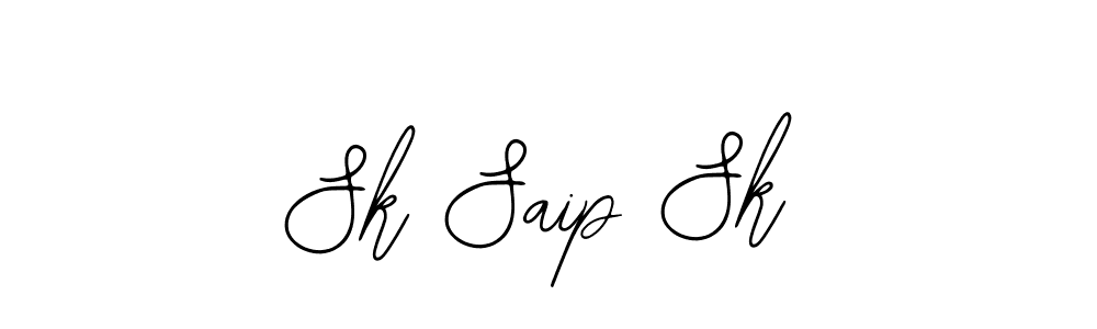 Use a signature maker to create a handwritten signature online. With this signature software, you can design (Bearetta-2O07w) your own signature for name Sk Saip Sk. Sk Saip Sk signature style 12 images and pictures png