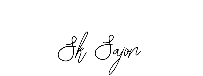 How to make Sk Sajon signature? Bearetta-2O07w is a professional autograph style. Create handwritten signature for Sk Sajon name. Sk Sajon signature style 12 images and pictures png