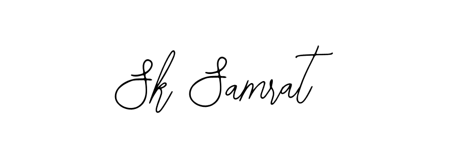 Use a signature maker to create a handwritten signature online. With this signature software, you can design (Bearetta-2O07w) your own signature for name Sk Samrat. Sk Samrat signature style 12 images and pictures png
