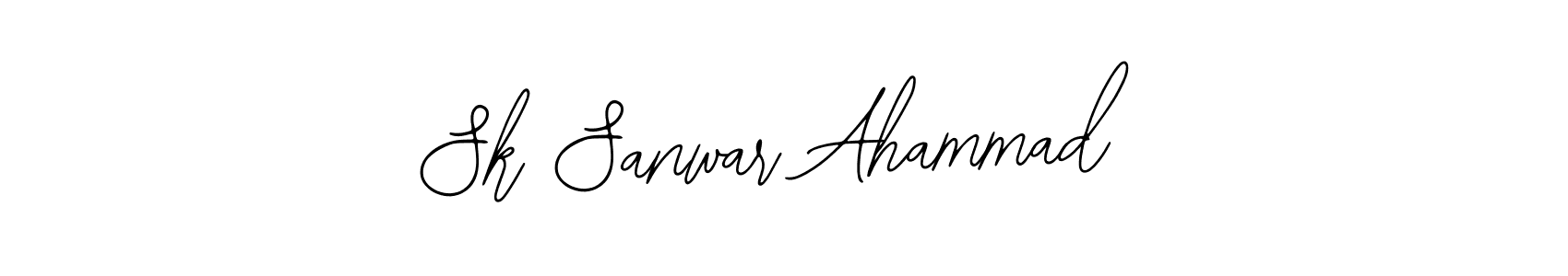 You should practise on your own different ways (Bearetta-2O07w) to write your name (Sk Sanwar Ahammad) in signature. don't let someone else do it for you. Sk Sanwar Ahammad signature style 12 images and pictures png