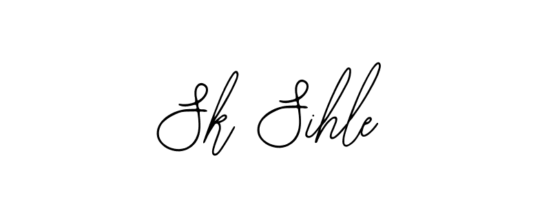 if you are searching for the best signature style for your name Sk Sihle. so please give up your signature search. here we have designed multiple signature styles  using Bearetta-2O07w. Sk Sihle signature style 12 images and pictures png