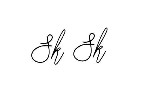 How to make Sk Sk signature? Bearetta-2O07w is a professional autograph style. Create handwritten signature for Sk Sk name. Sk Sk signature style 12 images and pictures png