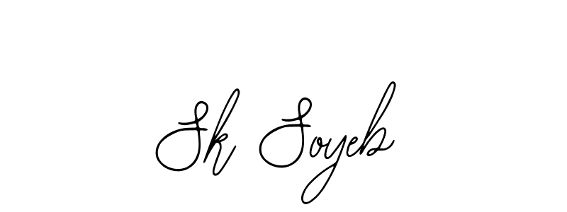 You should practise on your own different ways (Bearetta-2O07w) to write your name (Sk Soyeb) in signature. don't let someone else do it for you. Sk Soyeb signature style 12 images and pictures png