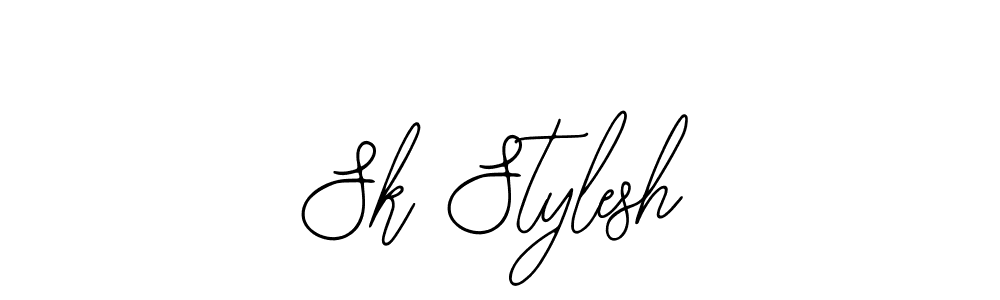 How to make Sk Stylesh name signature. Use Bearetta-2O07w style for creating short signs online. This is the latest handwritten sign. Sk Stylesh signature style 12 images and pictures png