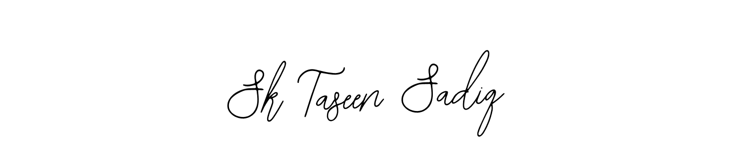 The best way (Bearetta-2O07w) to make a short signature is to pick only two or three words in your name. The name Sk Taseen Sadiq include a total of six letters. For converting this name. Sk Taseen Sadiq signature style 12 images and pictures png