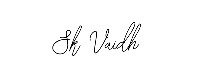 Also we have Sk Vaidh name is the best signature style. Create professional handwritten signature collection using Bearetta-2O07w autograph style. Sk Vaidh signature style 12 images and pictures png