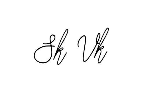 Bearetta-2O07w is a professional signature style that is perfect for those who want to add a touch of class to their signature. It is also a great choice for those who want to make their signature more unique. Get Sk Vk name to fancy signature for free. Sk Vk signature style 12 images and pictures png