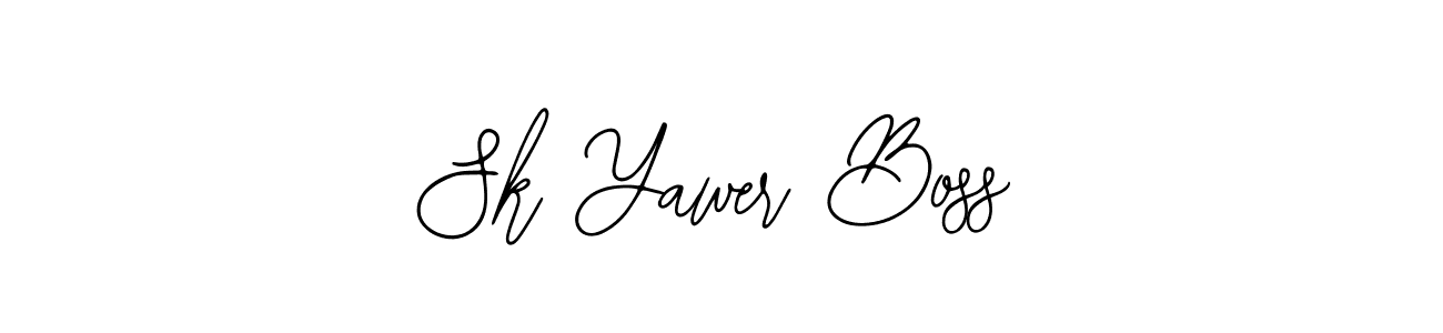You should practise on your own different ways (Bearetta-2O07w) to write your name (Sk Yawer Boss) in signature. don't let someone else do it for you. Sk Yawer Boss signature style 12 images and pictures png