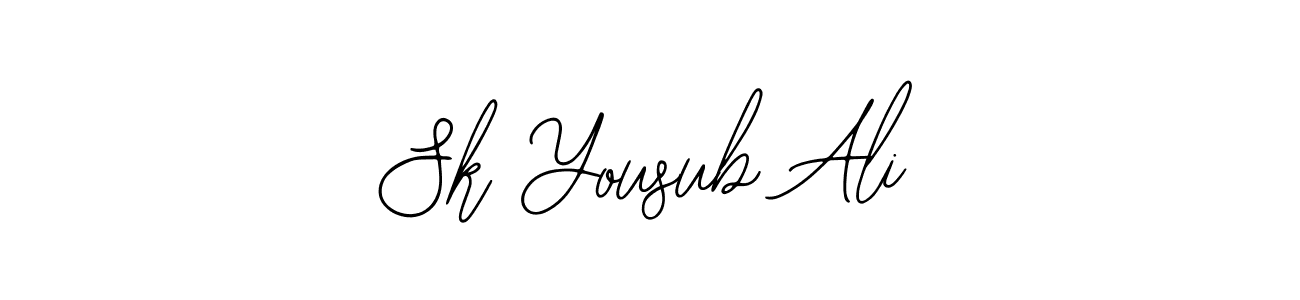 Create a beautiful signature design for name Sk Yousub Ali. With this signature (Bearetta-2O07w) fonts, you can make a handwritten signature for free. Sk Yousub Ali signature style 12 images and pictures png