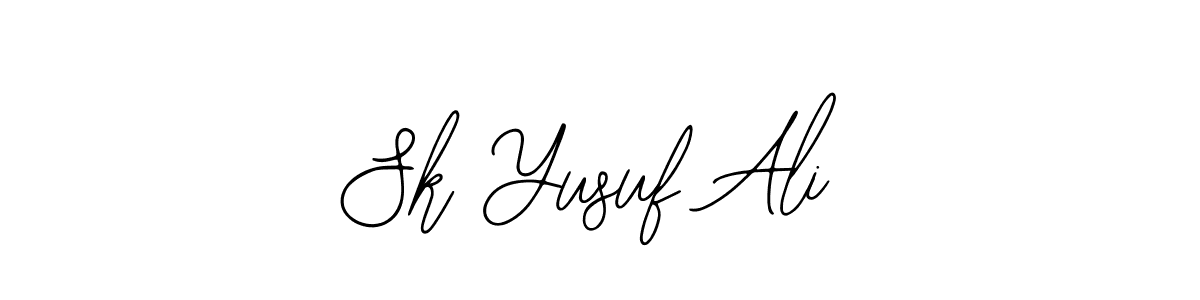 Use a signature maker to create a handwritten signature online. With this signature software, you can design (Bearetta-2O07w) your own signature for name Sk Yusuf Ali. Sk Yusuf Ali signature style 12 images and pictures png