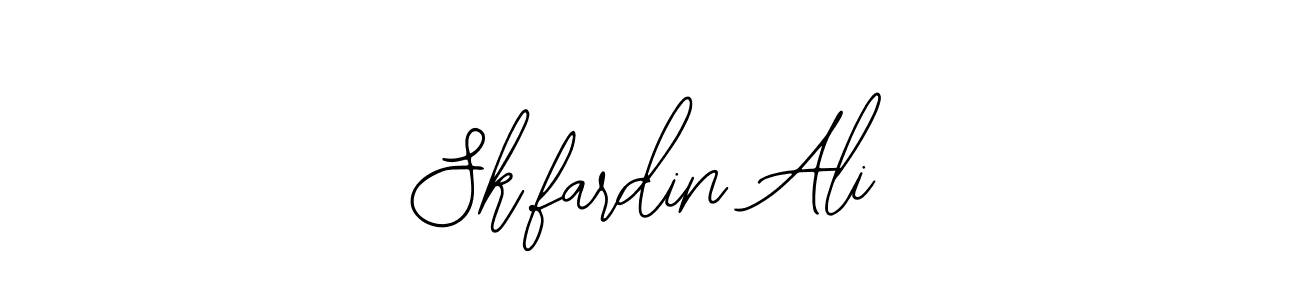 The best way (Bearetta-2O07w) to make a short signature is to pick only two or three words in your name. The name Sk.fardin Ali include a total of six letters. For converting this name. Sk.fardin Ali signature style 12 images and pictures png