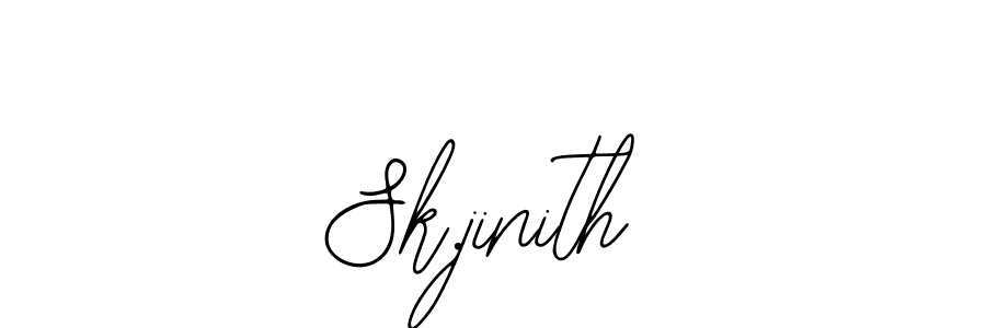 Make a short Sk.jinith signature style. Manage your documents anywhere anytime using Bearetta-2O07w. Create and add eSignatures, submit forms, share and send files easily. Sk.jinith signature style 12 images and pictures png