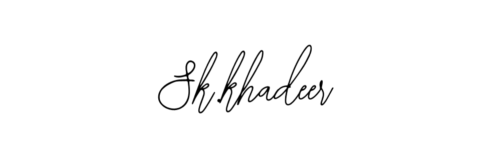 Create a beautiful signature design for name Sk.khadeer. With this signature (Bearetta-2O07w) fonts, you can make a handwritten signature for free. Sk.khadeer signature style 12 images and pictures png