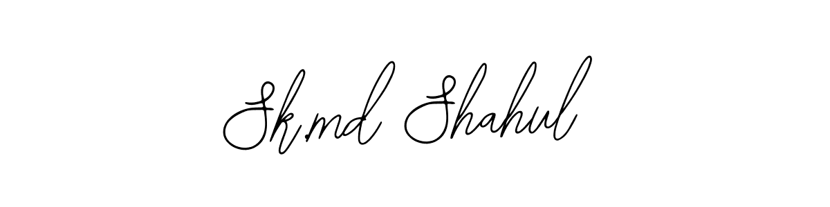 Also we have Sk.md Shahul name is the best signature style. Create professional handwritten signature collection using Bearetta-2O07w autograph style. Sk.md Shahul signature style 12 images and pictures png