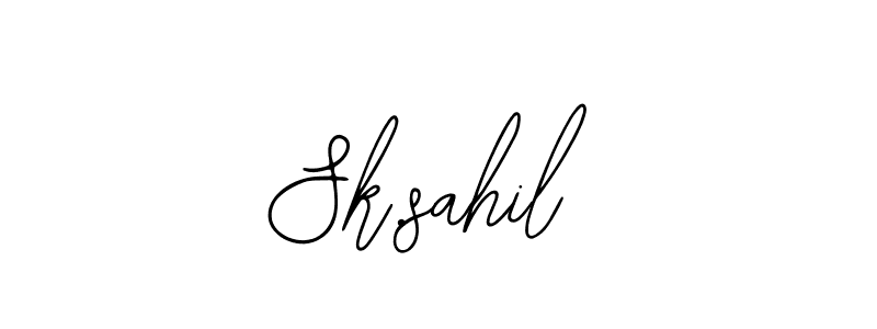 It looks lik you need a new signature style for name Sk.sahil. Design unique handwritten (Bearetta-2O07w) signature with our free signature maker in just a few clicks. Sk.sahil signature style 12 images and pictures png