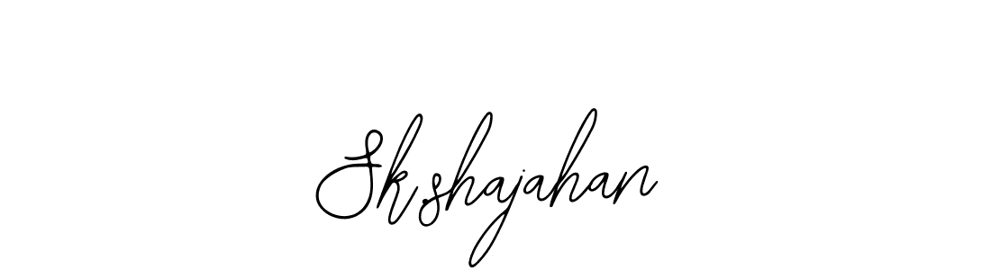 You should practise on your own different ways (Bearetta-2O07w) to write your name (Sk.shajahan) in signature. don't let someone else do it for you. Sk.shajahan signature style 12 images and pictures png