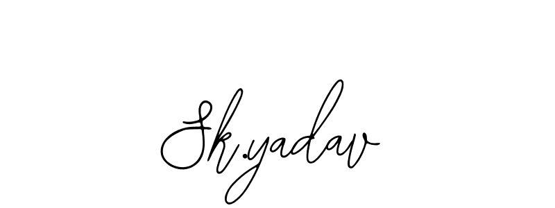 Use a signature maker to create a handwritten signature online. With this signature software, you can design (Bearetta-2O07w) your own signature for name Sk.yadav. Sk.yadav signature style 12 images and pictures png