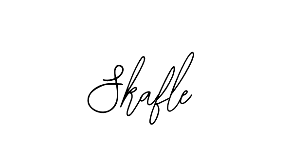 Use a signature maker to create a handwritten signature online. With this signature software, you can design (Bearetta-2O07w) your own signature for name Skafle. Skafle signature style 12 images and pictures png