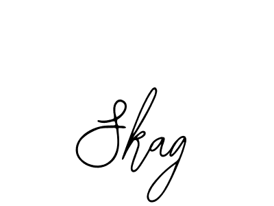 You should practise on your own different ways (Bearetta-2O07w) to write your name (Skag) in signature. don't let someone else do it for you. Skag signature style 12 images and pictures png