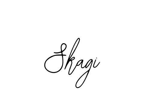 Use a signature maker to create a handwritten signature online. With this signature software, you can design (Bearetta-2O07w) your own signature for name Skagi. Skagi signature style 12 images and pictures png