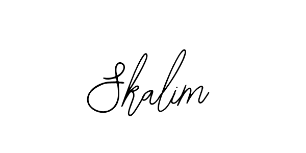 Use a signature maker to create a handwritten signature online. With this signature software, you can design (Bearetta-2O07w) your own signature for name Skalim. Skalim signature style 12 images and pictures png