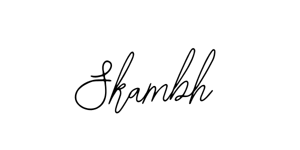 Also You can easily find your signature by using the search form. We will create Skambh name handwritten signature images for you free of cost using Bearetta-2O07w sign style. Skambh signature style 12 images and pictures png