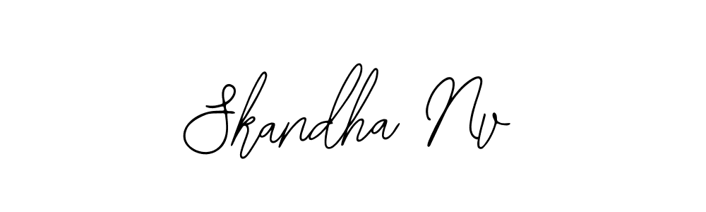 You should practise on your own different ways (Bearetta-2O07w) to write your name (Skandha Nv) in signature. don't let someone else do it for you. Skandha Nv signature style 12 images and pictures png