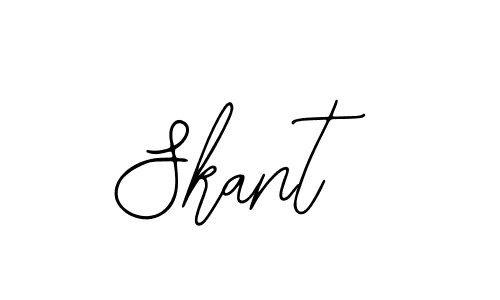 How to make Skant name signature. Use Bearetta-2O07w style for creating short signs online. This is the latest handwritten sign. Skant signature style 12 images and pictures png