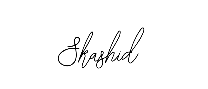 Use a signature maker to create a handwritten signature online. With this signature software, you can design (Bearetta-2O07w) your own signature for name Skashid. Skashid signature style 12 images and pictures png