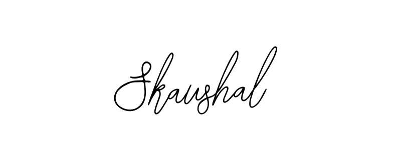 Design your own signature with our free online signature maker. With this signature software, you can create a handwritten (Bearetta-2O07w) signature for name Skaushal. Skaushal signature style 12 images and pictures png