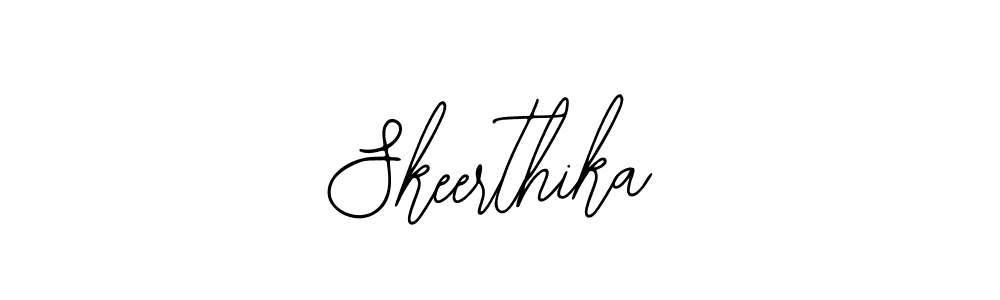 Use a signature maker to create a handwritten signature online. With this signature software, you can design (Bearetta-2O07w) your own signature for name Skeerthika. Skeerthika signature style 12 images and pictures png