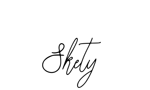 How to make Skety name signature. Use Bearetta-2O07w style for creating short signs online. This is the latest handwritten sign. Skety signature style 12 images and pictures png