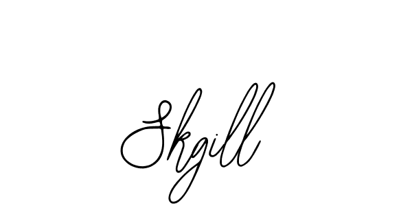 You should practise on your own different ways (Bearetta-2O07w) to write your name (Skgill) in signature. don't let someone else do it for you. Skgill signature style 12 images and pictures png