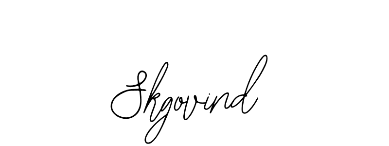 How to make Skgovind name signature. Use Bearetta-2O07w style for creating short signs online. This is the latest handwritten sign. Skgovind signature style 12 images and pictures png