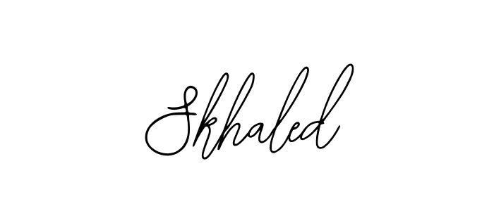 Make a short Skhaled signature style. Manage your documents anywhere anytime using Bearetta-2O07w. Create and add eSignatures, submit forms, share and send files easily. Skhaled signature style 12 images and pictures png