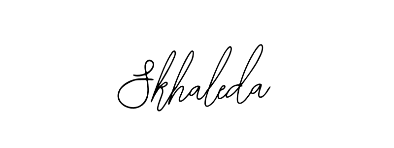 You should practise on your own different ways (Bearetta-2O07w) to write your name (Skhaleda) in signature. don't let someone else do it for you. Skhaleda signature style 12 images and pictures png