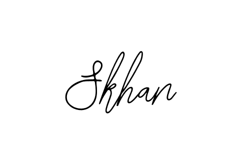 Similarly Bearetta-2O07w is the best handwritten signature design. Signature creator online .You can use it as an online autograph creator for name Skhan. Skhan signature style 12 images and pictures png