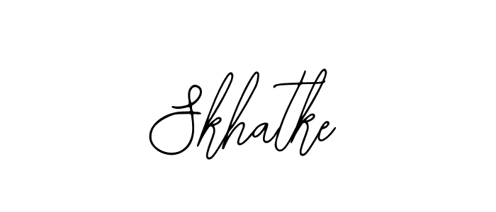 Similarly Bearetta-2O07w is the best handwritten signature design. Signature creator online .You can use it as an online autograph creator for name Skhatke. Skhatke signature style 12 images and pictures png