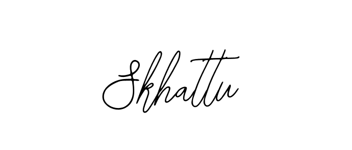 You should practise on your own different ways (Bearetta-2O07w) to write your name (Skhattu) in signature. don't let someone else do it for you. Skhattu signature style 12 images and pictures png